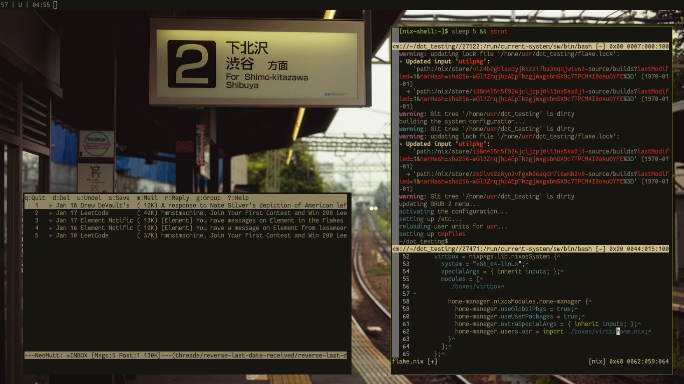 an image of the desktop while editing this repo's flake.nix